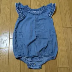 OLD NAVY半袖デニム風ロンパース18-24M