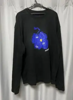 ADER ERROR ブラック ロングスリーブ トレーナー