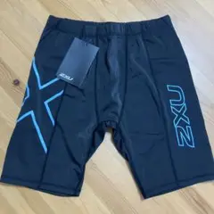 新品未使用 2XU ハーフタイツ ブラックメンズ L