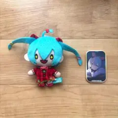 プロセカ ワンダショ ミク ぬいぐるみ＆スクエア缶バッジ 2点セット