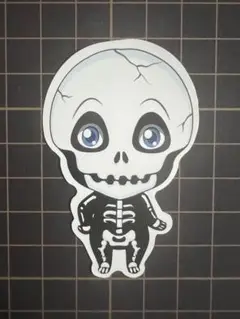 防水ステッカー シール ドクロ ガイコツ