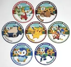 ポケモン ナムコ オリジナルグッズ きらきらステッカー賞　7種セット