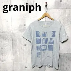 graniph グラニフ メンズ プリントT Tシャツ M グレー