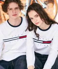 TOMMY HILFIGER ホワイト長袖Tシャツ M