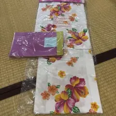 JAM MISAKO 浴衣・帯セット ハイビスカス柄