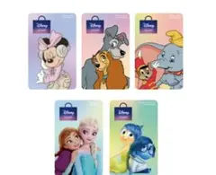 ディズニーザマーケット　ノベルティ　二層式カード　ステッカー　5点セット コンプ