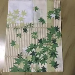 手ぬぐい　緑もみじ　グリーン