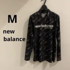 new balance ブラックカモフラージュ長袖アンダーシャツ