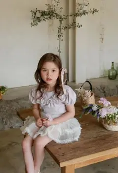 Flo　レースフリルカットソー