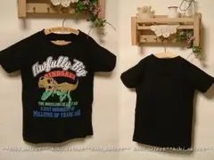 1352◆新品【100cm】ブラック/恐竜★Blue Mart★半袖Tシャツ