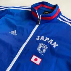 日本代表 ジャケット adidas Lサイズ サッカー ブルー 刺繍ロゴ