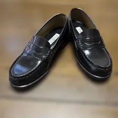 未使用 HARUTA レディース ローファー 22.5 黒 日本製 4505