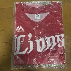 新品未使用 ライオンズ ユニフォーム Lサイズ レッド　炎獅子ユニフォーム