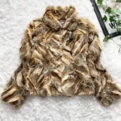 【美品】レッセパッセ フォックスファージャケット リアルファー 毛皮ジャケット
