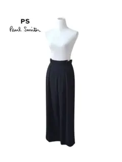 PS Paul Smith　配色　ハイウエスト　タック　スラックス　ワイドパンツ