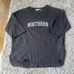NORTHERN MARYLAND 五分袖Tシャツ ダークグレー