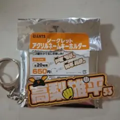 読売ジャイアンツ アクリルネームキーホルダー 高梨雄平