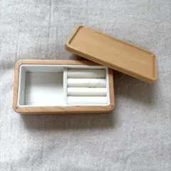 木製 アクセサリーケース 仕切り付き
