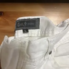 Look Jeans ホワイト Lサイズ バイカー