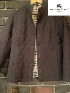 【美品】BURBERRY バーバリー ノバチェック ダウン リバーシブル 茶色