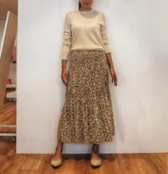 ユニクロ　ペイズリー　スカート