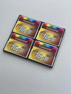 Transcend 16GB 600x コンパクトフラッシュカード 4枚セット