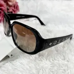 【箱付】 ルイヴィトン サングラス ブラック ブラウン アイウェア ロゴ 眼鏡