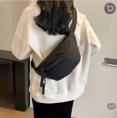 値下げ‼️ウエストポーチ　ボディバック　耐久性　サブバッグ　軽量　ブラック 新品
