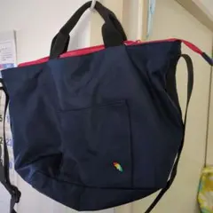 アーノルド・パーマーのネイビー ポケット付きバックパック