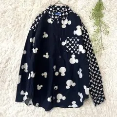 新品　東京ディズニーリゾート　ミッキー柄シャツ　Mサイズ