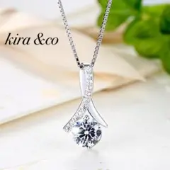 最高級 新品 大粒 ネックレス CZダイヤモンド S925 綺麗 可愛い 上品