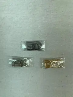 Pstyle キーホルダー用金具 3色セット　Dカン　内径13㎜