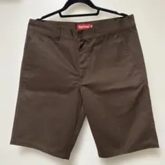 supreme ショートパンツ　ダークブラウン