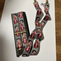 新品BETTY BOOPベティちゃんクリップ式サスペンダー ゴム 幅2.8㎝