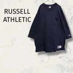 RUSSELL ATHLETIC クルーネック長袖カットソー 無地 ユニセックス