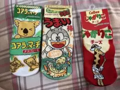 キャラクターソックス レディース お菓子パッケージ