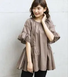 apresjour アプレジュール　レース切り替えチュニック