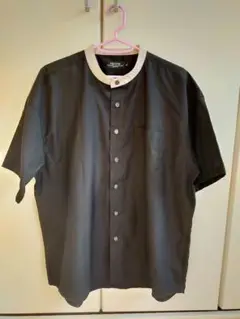 新品！バンドカラー 半袖シャツ