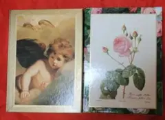 Caspari 箱　2個　　天使と薔薇