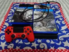 PS4本体 コントローラー ソフト3本 ※説明必読