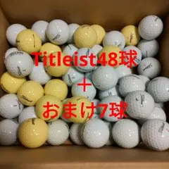 ロストボール Titleist 48球 + おまけ7球 計55球