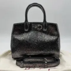 【極美品】Salvatote Ferragamo Studio Box 2way