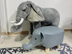 親子　ゾウ　椅子　インテリア