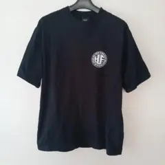 HUF黒 Tシャツ フロントバックロゴ