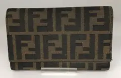 GG061 FENDI フェンディ ズッカ柄 2つ折り財布