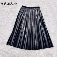 マチコジント プリーツスカート 黒 ブラック S
