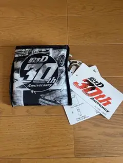 頭文字D 30th エコバッグ 総柄 グレー