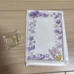 デイジーダック メモ帳 紫色装飾付き