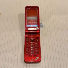 ガラケー W43S Sony Ericsson レッド　本体のみ
