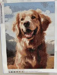 ダイヤモンドアート完成品　約25×35（余白含まず）